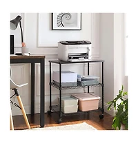 Slickblue 3-Tier Rolling Printer Cart