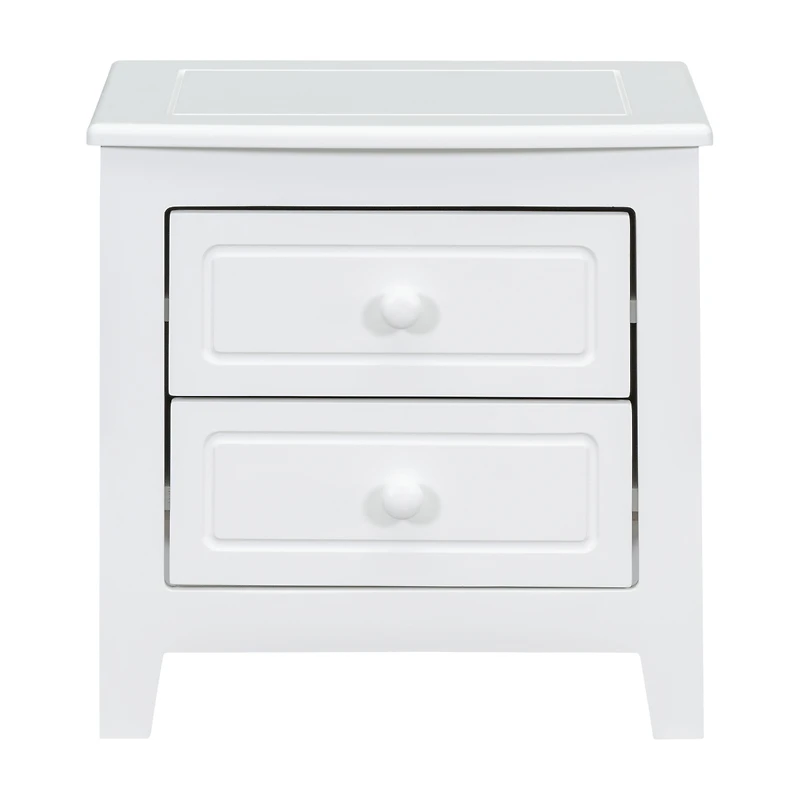 Streamdale White 3-Pc Queen Bed and Nightstands Set