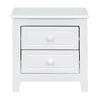 Streamdale White 3-Pc Queen Bed and Nightstands Set