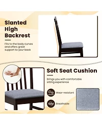 Sugift Upholstered Dining Chair Set of 2