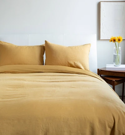 French Linen and Cotton Duvet & Sham Set - Twin/Twin Xl