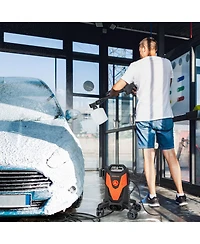 2400 Psi High Pressure Cleaner Machine Electric Pressure Washer with 4 Wheels