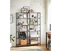 6-tier Bookshelf with X-Bar, Anti-Tip Kit