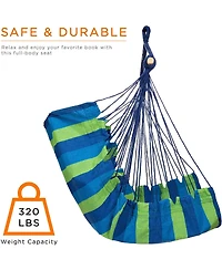 Hanging Rope Hammock Chair Swing Seat