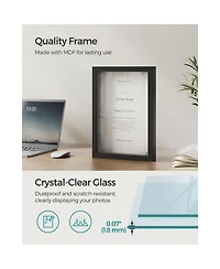 Slickblue Deep Memory Display Case For Desk Wall Decor With Wood Push Pins - Set Of 2