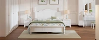 Streamdale White 3-Pc Queen Bed and Nightstands Set