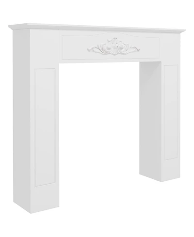 Homcom Freestanding Wood Mantel Surround for Electric Fireplace Stove