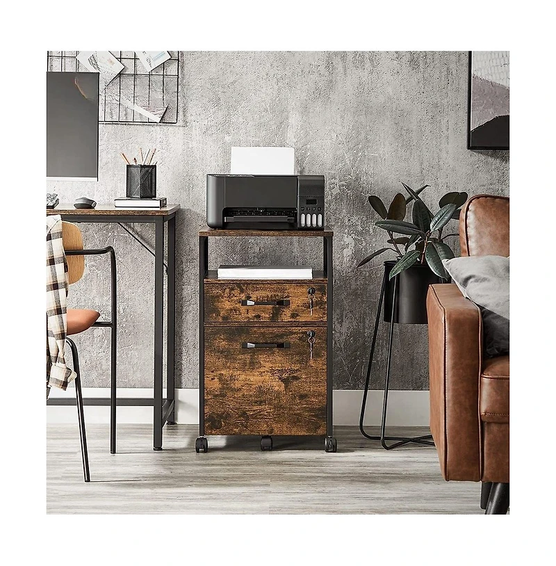 Slickblue Lockable File Cabinet for Secure Document Storage