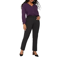 Eloquii Women's Kady Fit Double-Weave Pant
