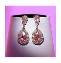 Sohi Women's Gold Dazzling Drop Earrings