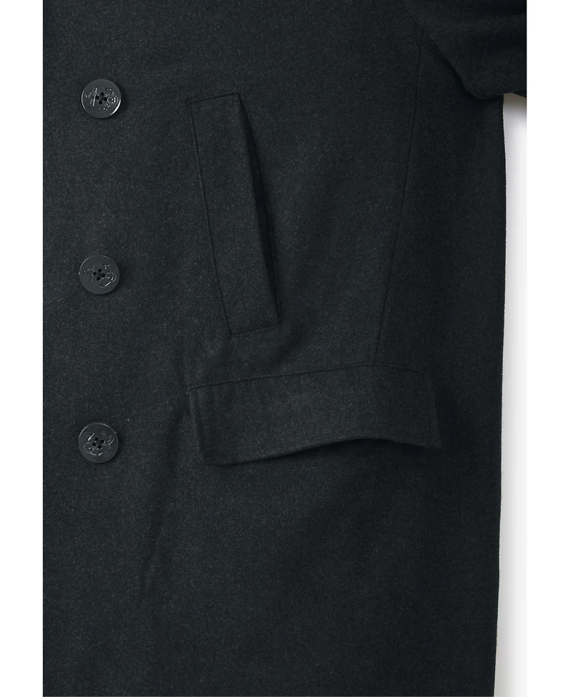 Liberty Blues by KingSize Men's Big & Tall Double-Breasted Wool Peacoat