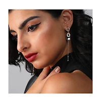 Sohi Women's Sleek Drop Earrings