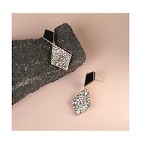 Sohi Women's Geometric Drop Earrings
