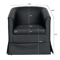 Streamdale 27.36" Wide Swivel Chair