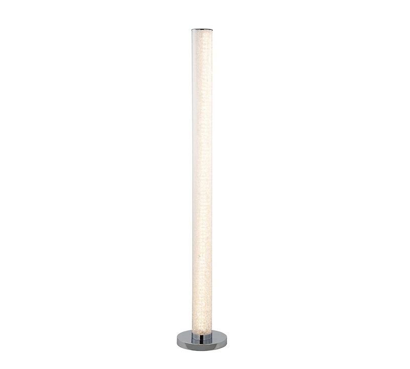Streamdale 49" Led Illuminari White Crystal Sand Rocks Column Floor Lamp