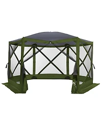 Lightspeed Outdoors Pop-Up 6-Sided Screen Shelter, Green, 1