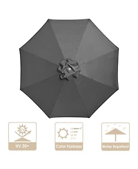 8 Ft Patio Umbrella Replacement Canopy Market Table Top Outdoor Beach Poolside