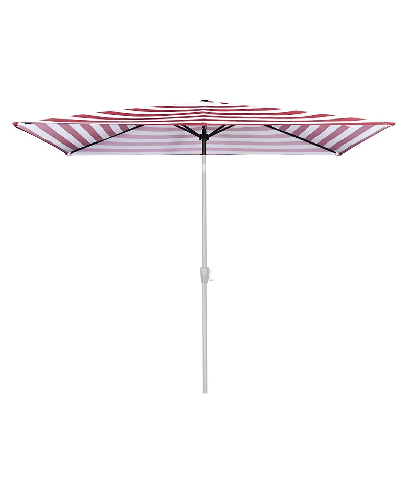 10x6.5 Ft Patio Umbrella Replacement Canopy Market Table Top Sunshade Cover Deck