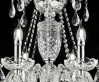 Streamdale 37" In Eilish Silver Crystal 8-led Light Chandelier