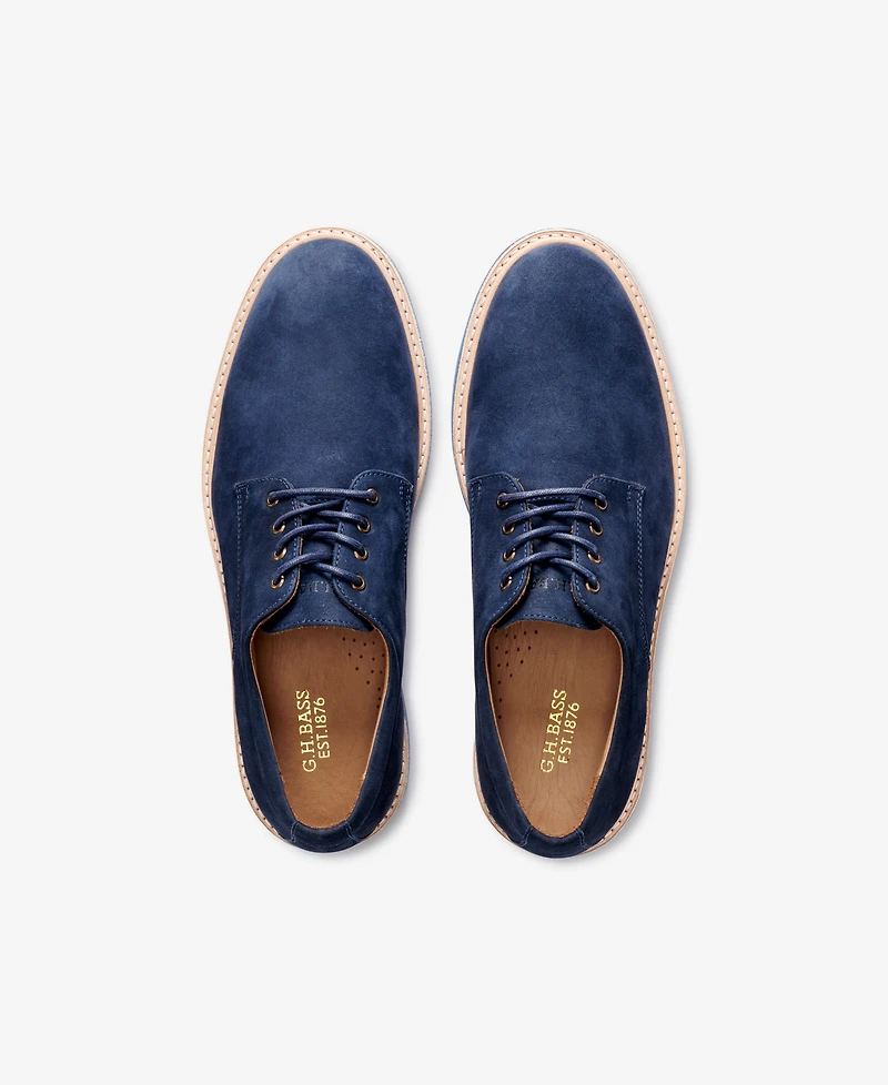 G.h.bass Men's Pasadena Lace Up Derby Shoes
