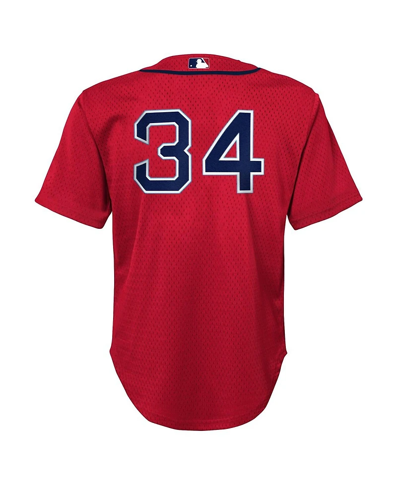 Mitchell & Ness Toddler David Ortiz Red Boston Red Sox Cooperstown Collection Mesh Batting Practice Jersey