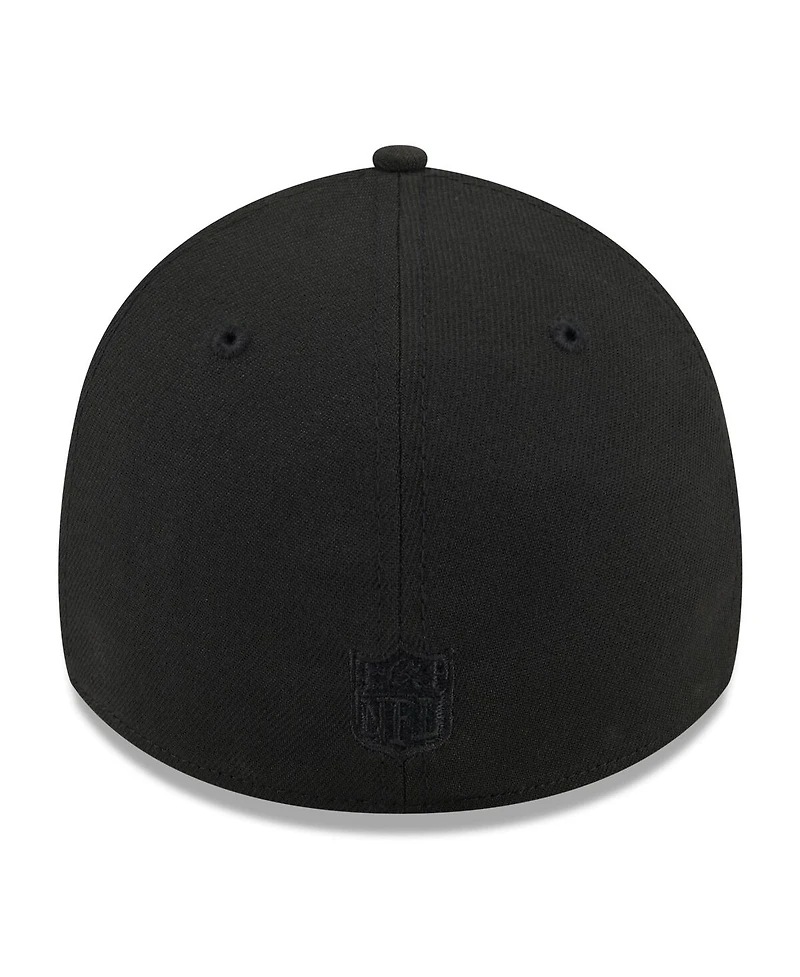 New Era Men's Black Houston Texans on 39THIRTY Flex Hat