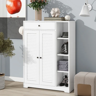 Streamdale Modern White Shoe Rack Organizer