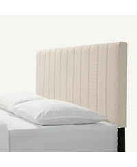 Simplie Fun Dove Tufted Upholstered Platform Bed - Pearl White - Queen