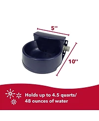 Coastal Pet Bergan Auto-Wata - Backyard & Patio Automatic Water Bowl for Cat, Dog and Other Pets - Navy - 1.5 qts / 48 oz.
