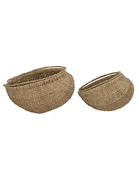 Household Essentials Seagrass Baskets Set of 2 with Handles