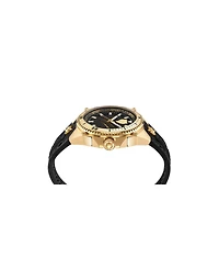 Plein Sport Men's Thunder Force Three Hand Quartz Black Silicone 47MM