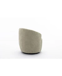 Streamdale Swivel Accent Armchair in Light Green Chenille Fabric