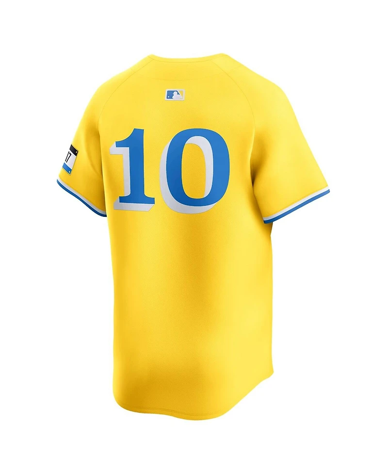 Nike Men's Trevor Story Gold Boston Red Sox City Connect Limited Player Jersey