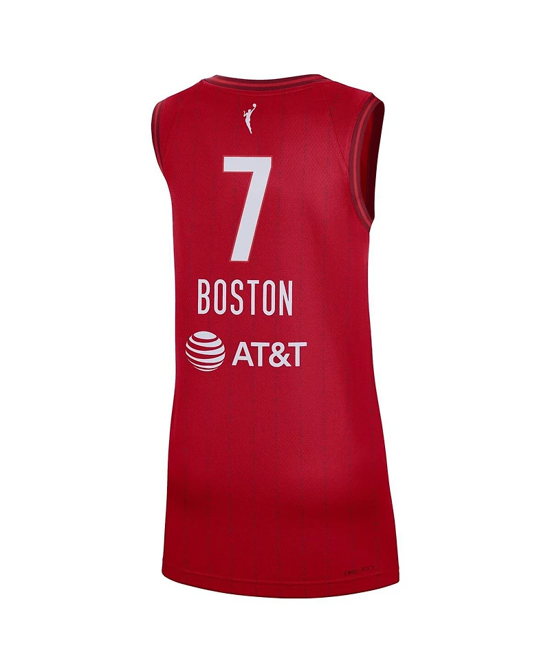 Nike Men's and Women's Aliyah Boston Red Indiana Fever Rebel Edition Player Jersey