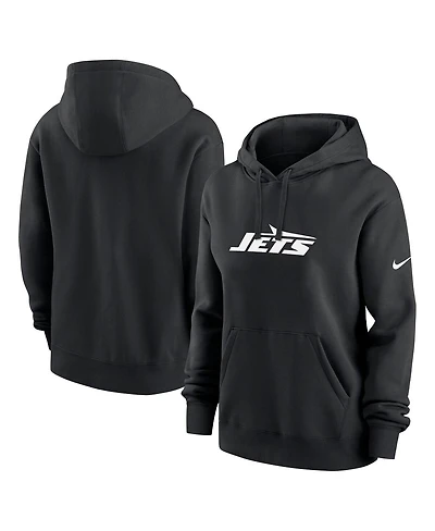 Nike Women's Black New York Jets Club Fleece Pullover Hoodie