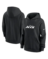 Nike Women's Black New York Jets Club Fleece Pullover Hoodie