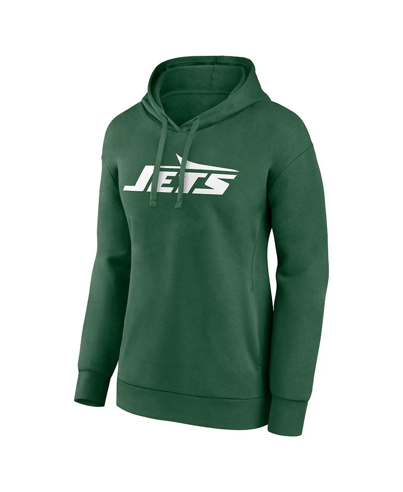 Fanatics Women's Green New York Jets Primary Logo Pullover Hoodie