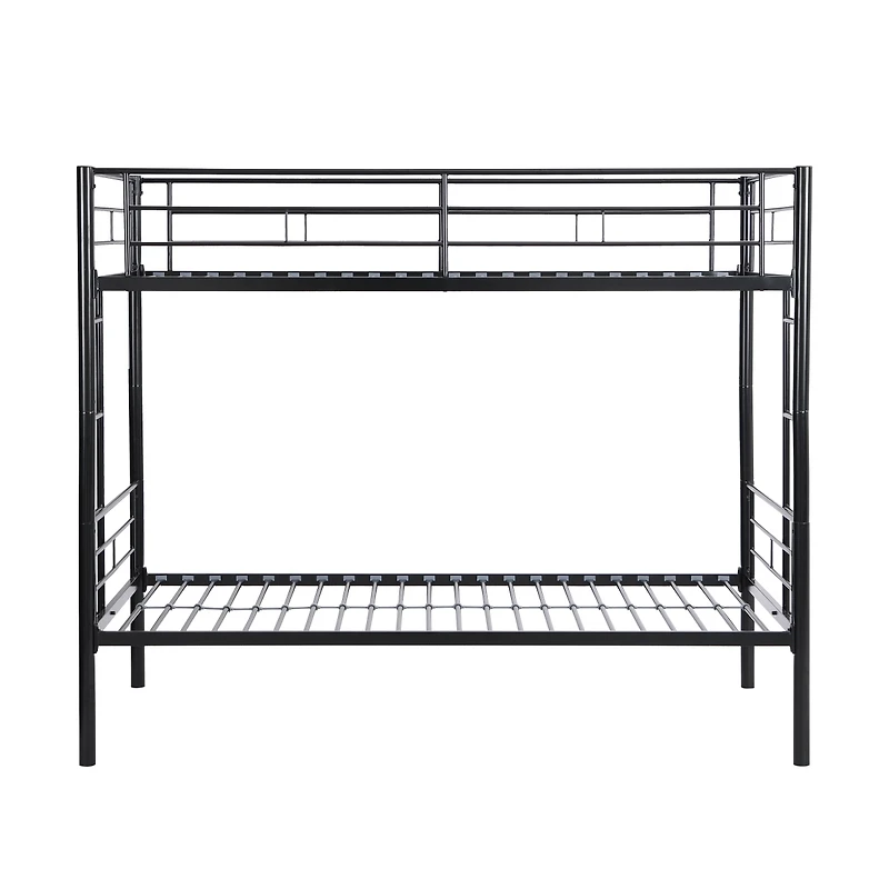 Simplie Fun Metal Bunk Bed Black