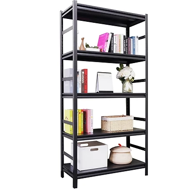 Streamdale Furniture 5-Tier Adjustable Metal Shelving - 2000 Lbs Load, H63 x W31.5 x D15.7