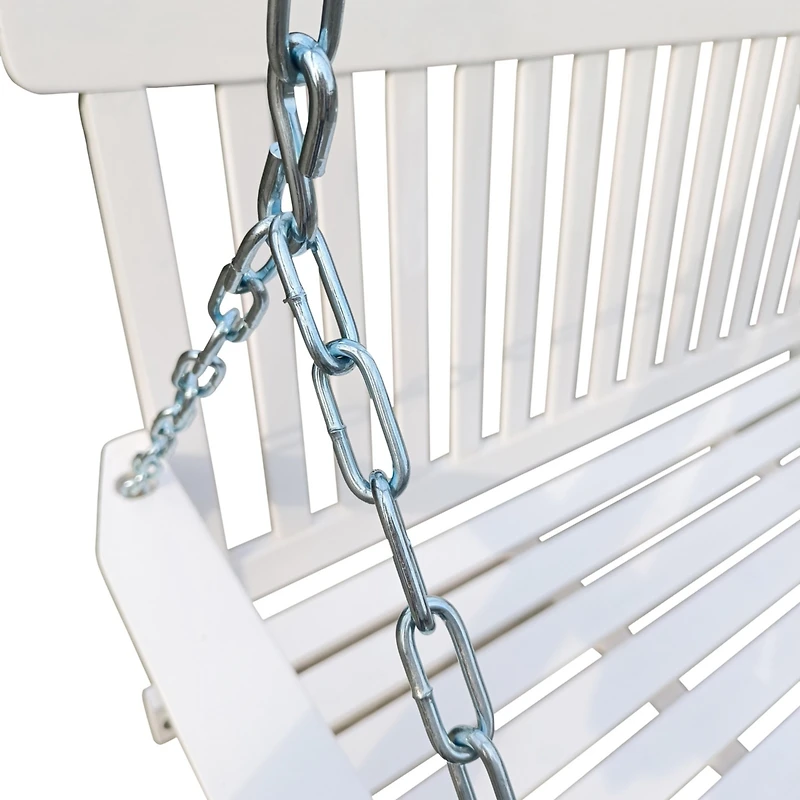 Streamdale Outdoor Wood Swing with Armrests, Easy Assembly