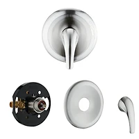 Shower Head With Handheld Shower System With 8" Rain Shower Head (Rough-In Valve Included)