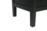 Streamdale Vintage Black Wooden Sideboard - American Country Style