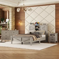 Streamdale Full Farmhouse Bedroom Set with Storage