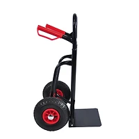 Streamdale 330 Lb Steel Trolley with Double Handles and Rubber Wheels