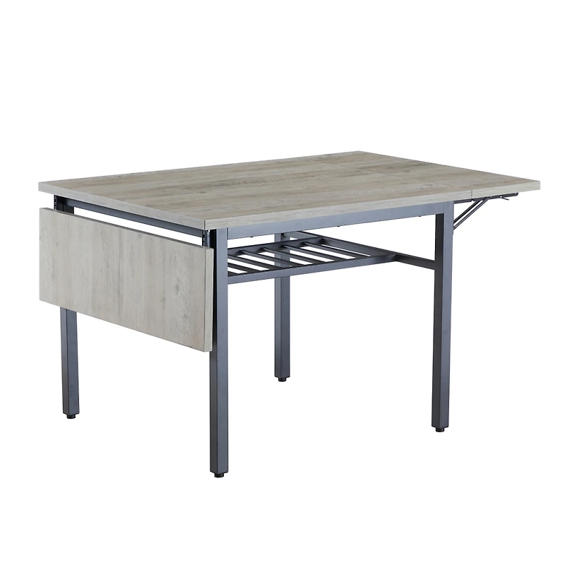 Streamdale Folding Dining Table, 1.2" Thick, Grey, 63.2" L X 35.5" W X 30.5" H
