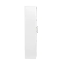 Streamdale White Wall-Mounted Storage Cabinet, 71"H