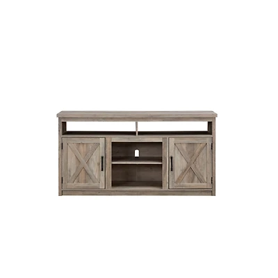 Simplie Fun Gray Wash Farmhouse Tv Media Stand - Up To 65"