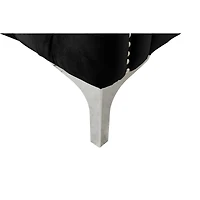 Bayberry Black Velvet Chair With 1 Pillow
