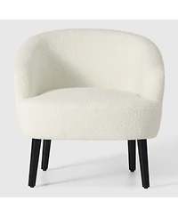 WestinTrends 29" Wide Mid Century Modern Club Barrel Accent Armchair, Set of 2