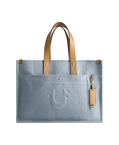 True Religion Stitched Horseshoe Large Tote